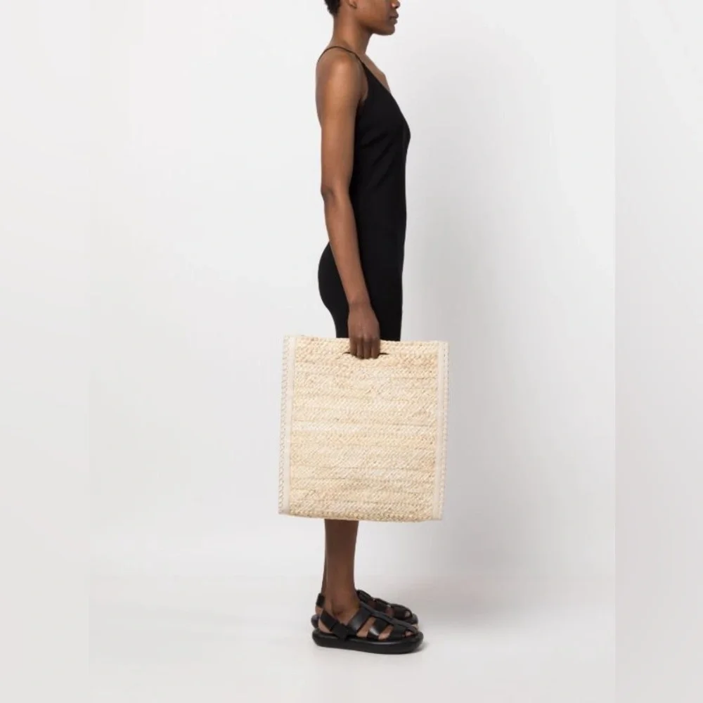 Price Firm - CULT GAIA Remi Woven Raffia Tote Bag in Natural